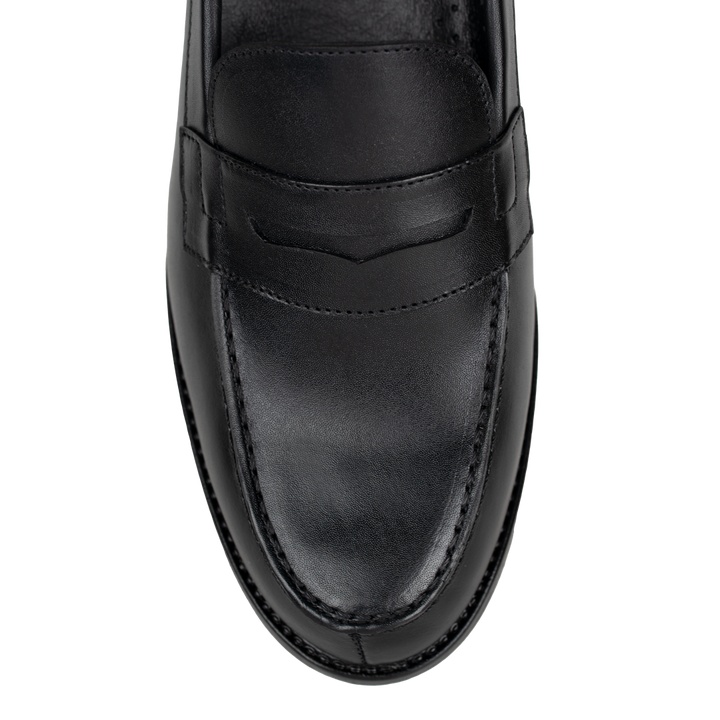 Beverley: Mocassin Homme - Cuir Noir