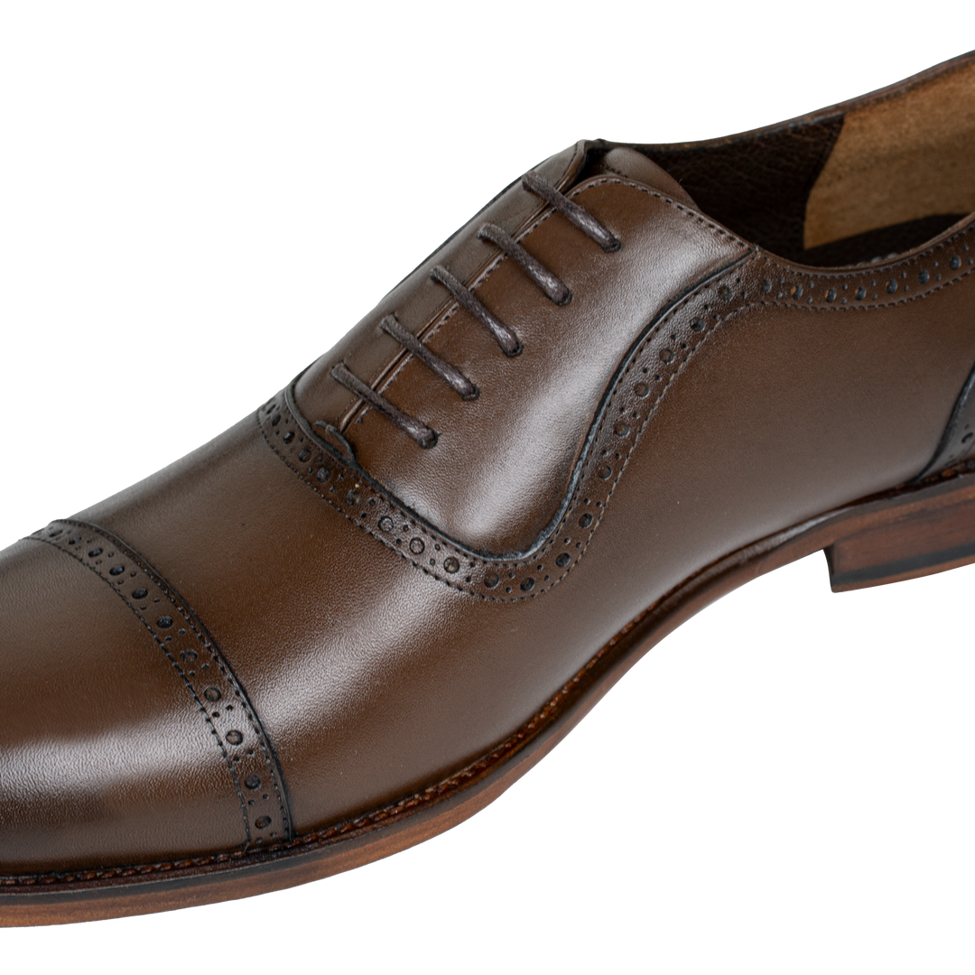 Lewis: Richelieu Homme - Cuir Marron