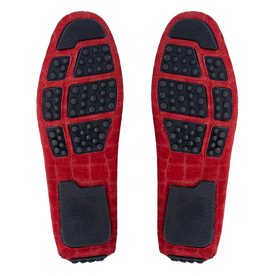 Oscar: Mocassin Homme - Daim Rouge