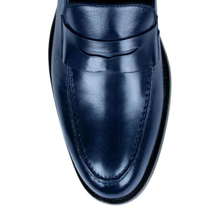 Carling: Mocassin Homme - Cuir Bleu nuit