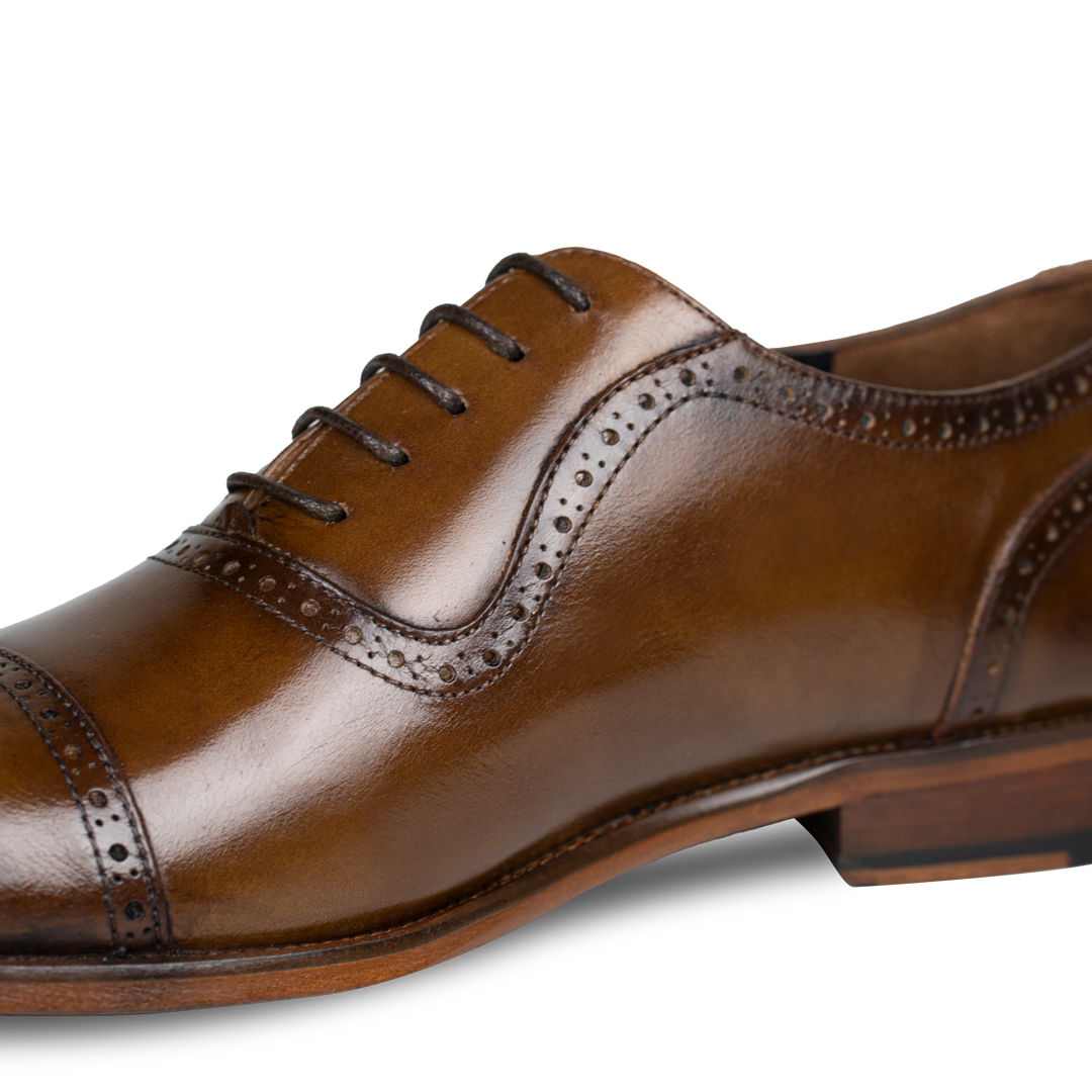 Lewis: Richelieu Homme - Cuir Cognac