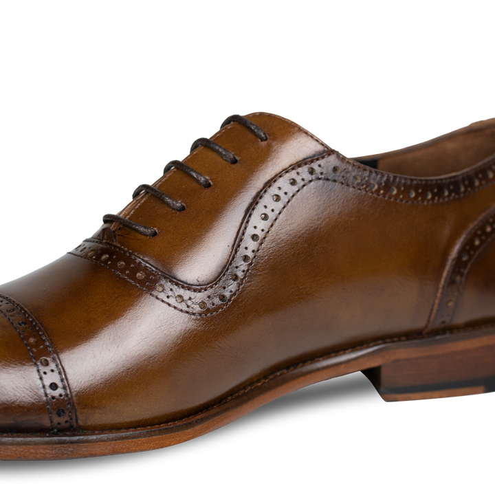 Lewis: Richelieu Homme - Cuir Cognac