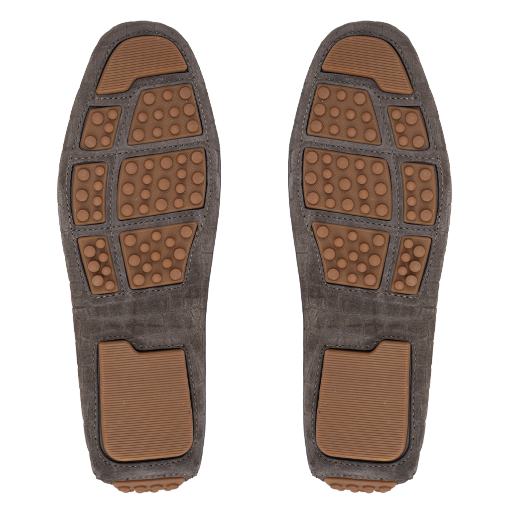 Bruce: Mocassin Homme - Daim Marron