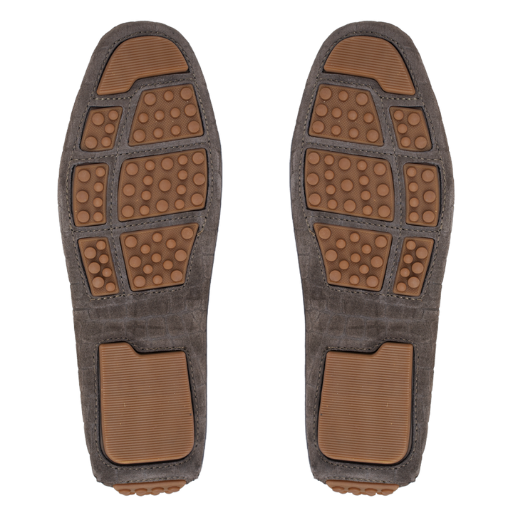 Bruce: Mocassin Homme - Daim Marron