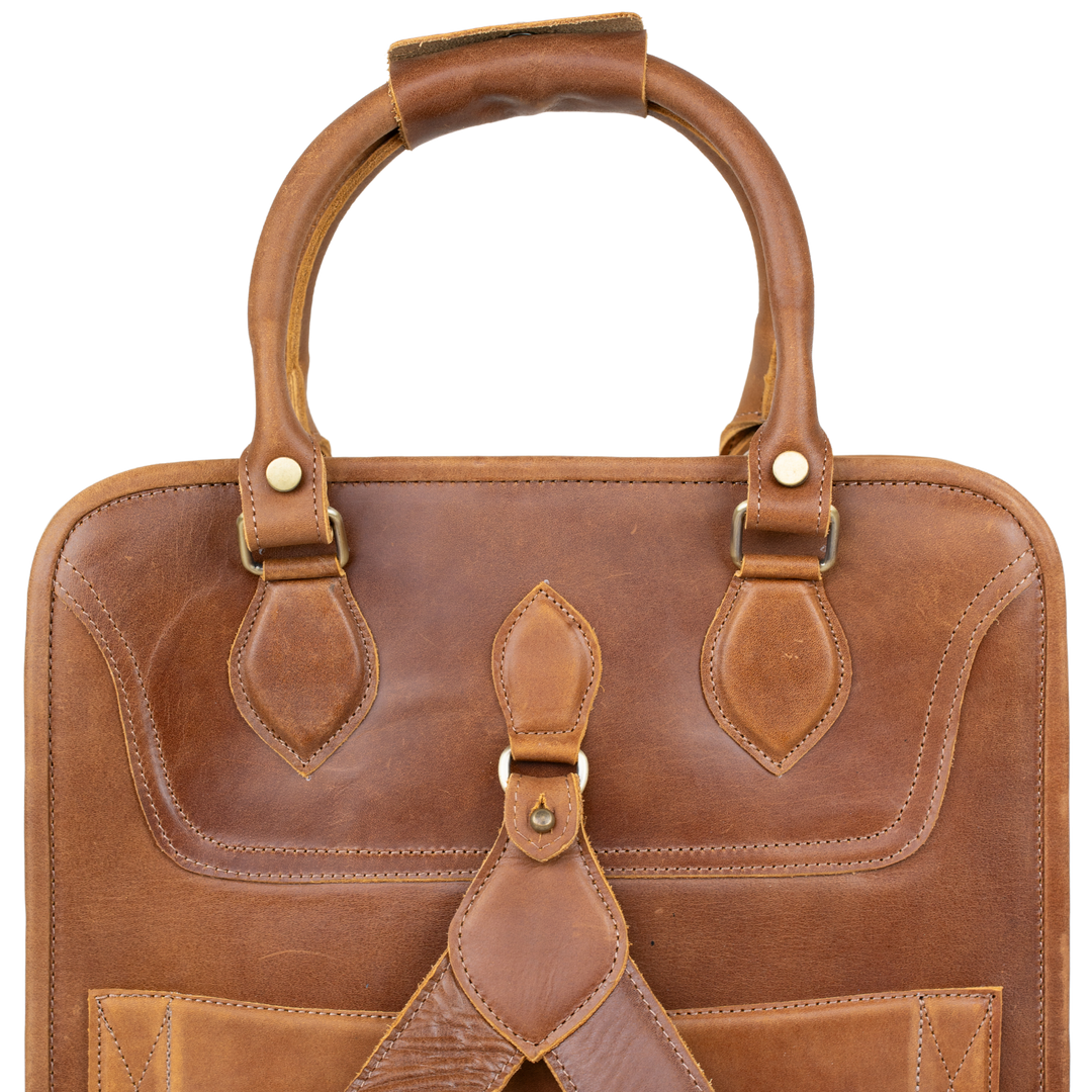 Fezexplore: Sac à dos - Cuir Cognac