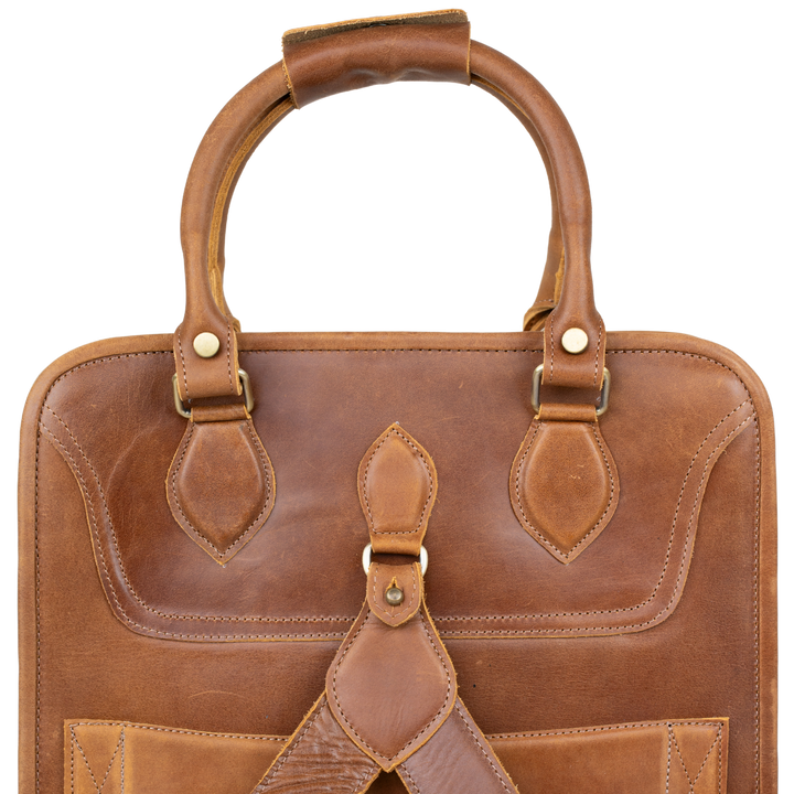 Fezexplore: Sac à dos - Cuir Cognac