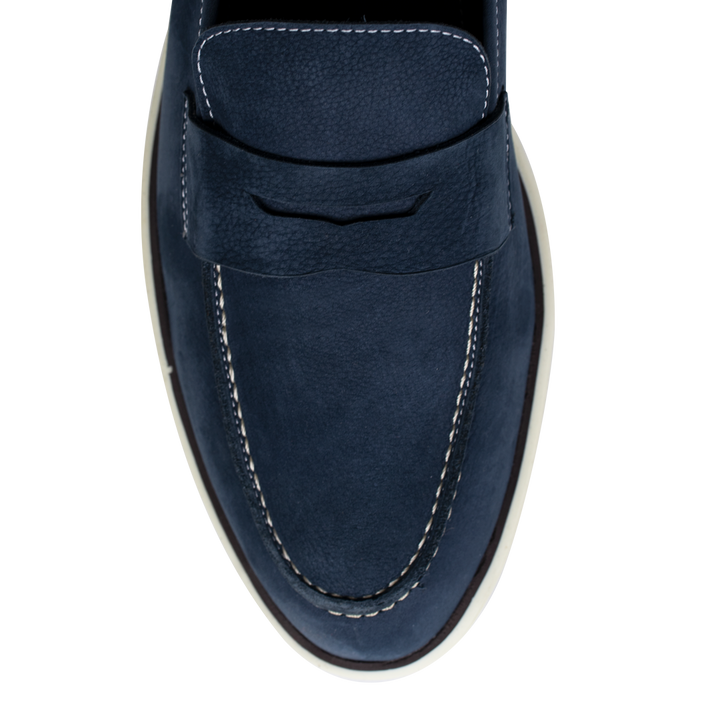 Alan: Mocassin Homme - Gomme Bleu