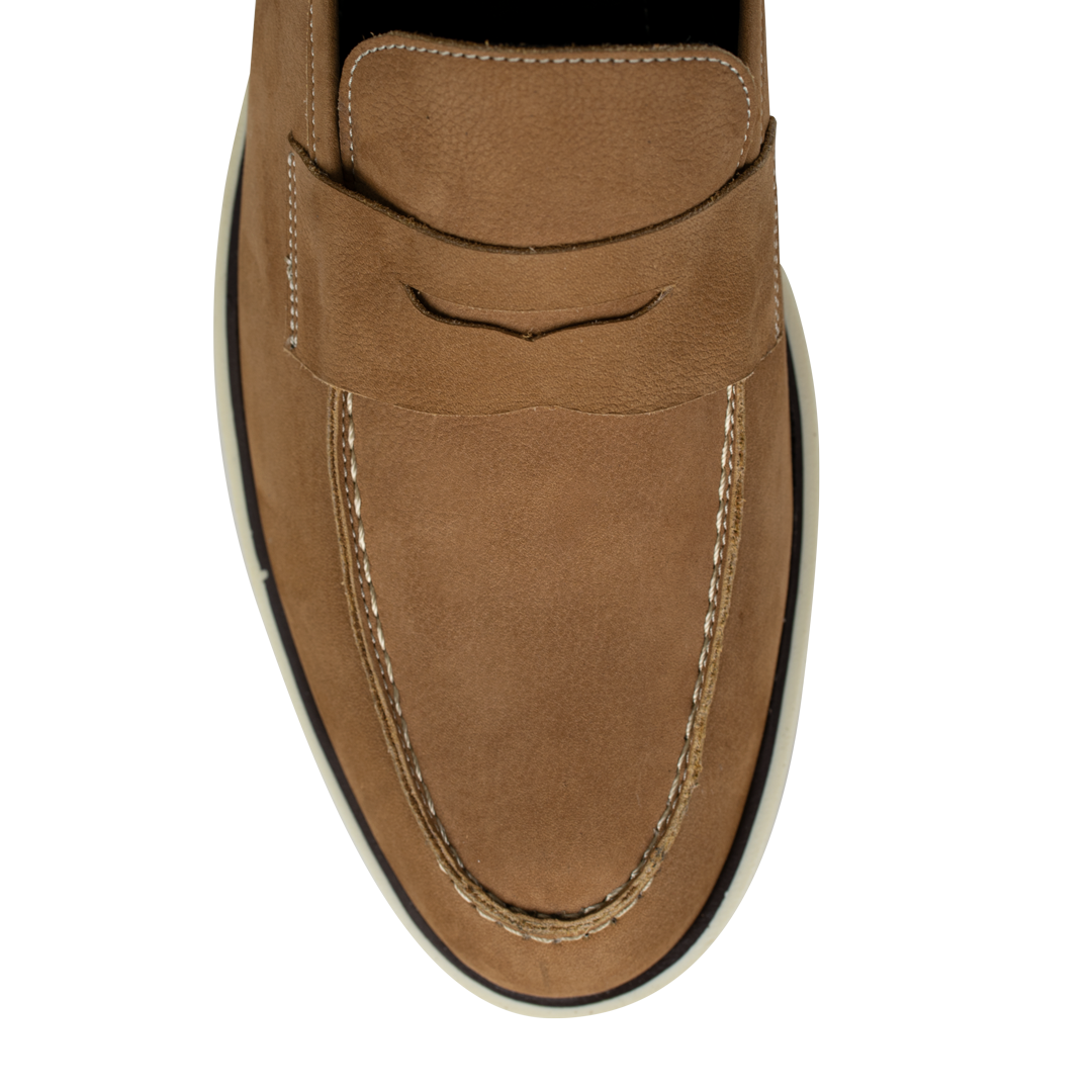 Alan: Mocassin Homme - Gomme Cognac