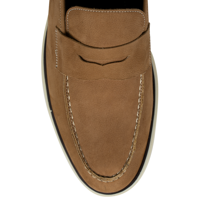 Alan: Mocassin Homme - Gomme Cognac