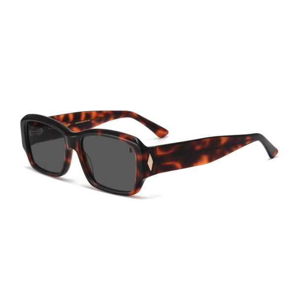 Ghost: Lunettes de soleil de luxe Rouge Tortoise