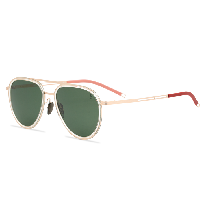 Nova: Lunettes de soleil de luxe Vert Dore