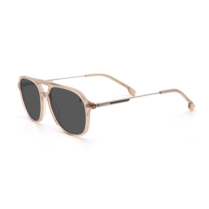 RickRoss: Lunettes de soleil de luxe Beige Transparent