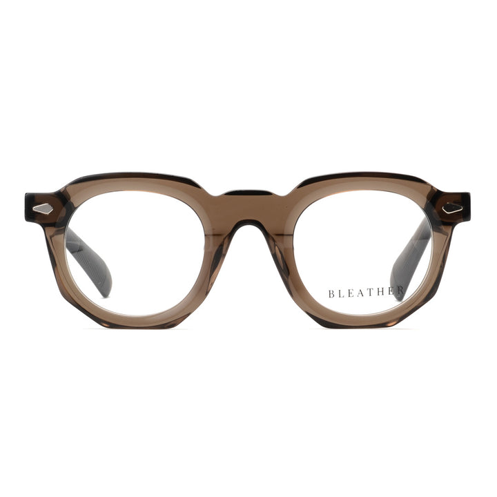 Fable: Lunettes à clips de luxe Marron transparent