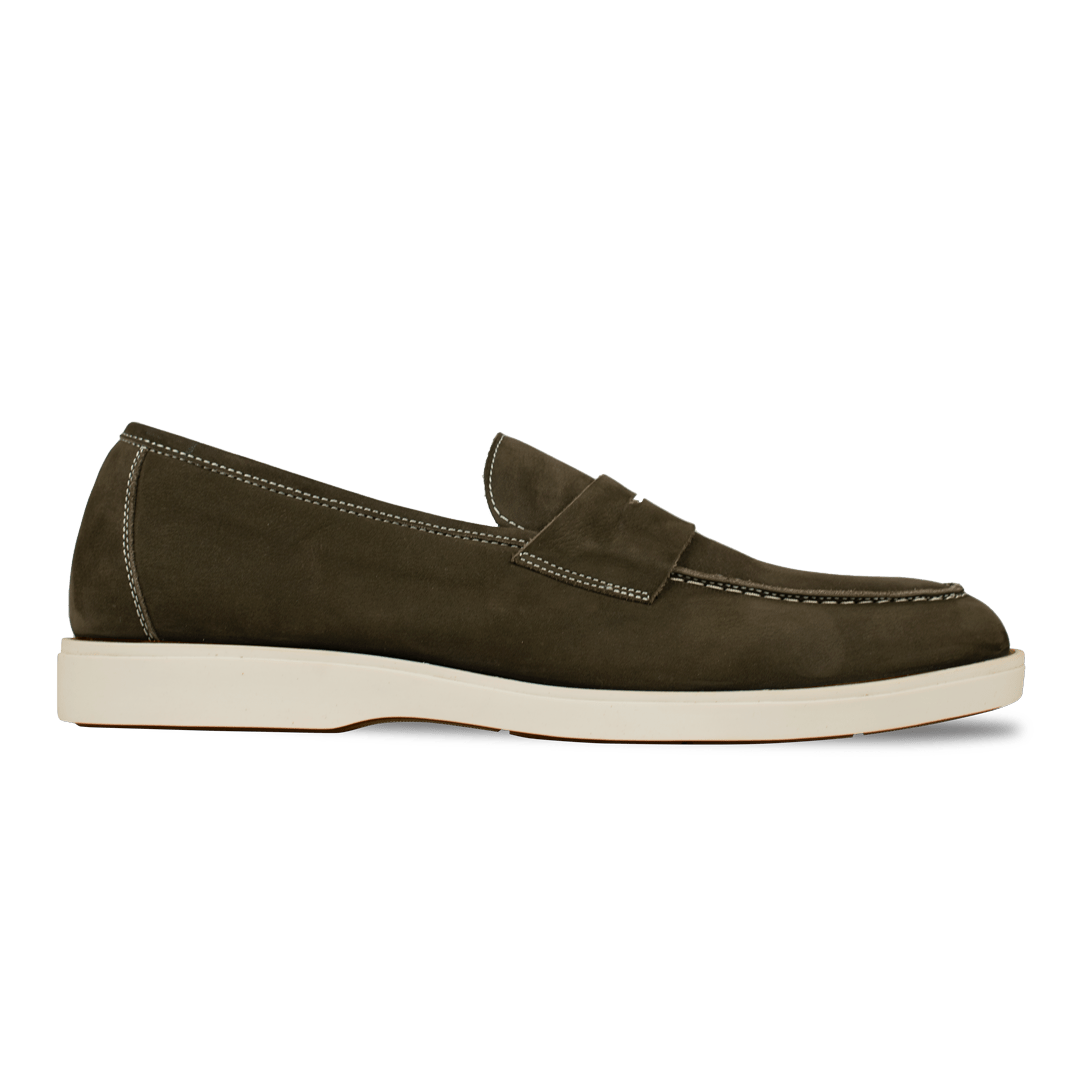 Alan: Mocassin Homme - Gomme Vert - Bleather Maroc