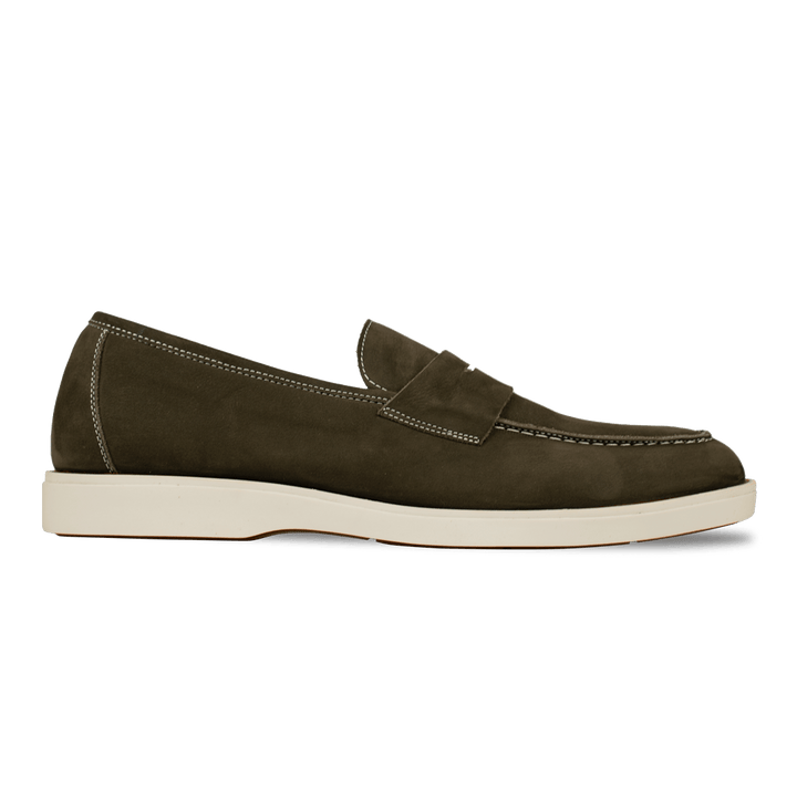 Alan: Mocassin Homme - Gomme Vert - Bleather Maroc