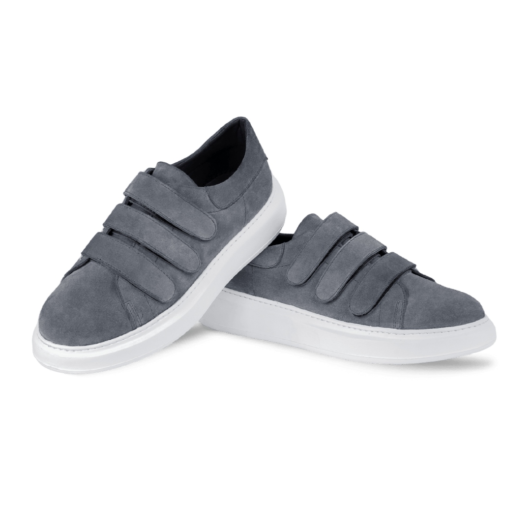 Alfred: Sneakers Homme - Gomme Gris - Bleather Maroc