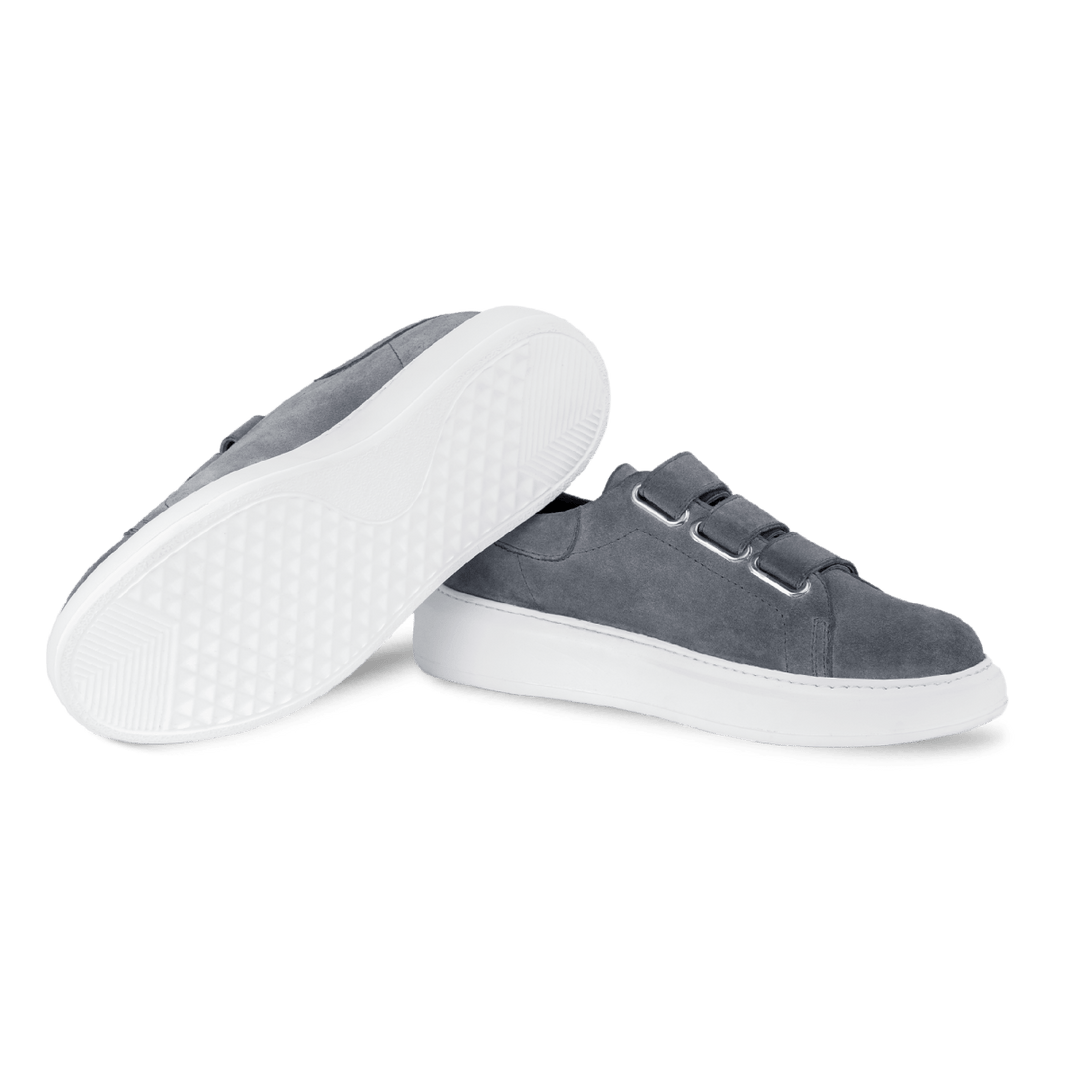 Alfred: Sneakers Homme - Gomme Gris - Bleather Maroc