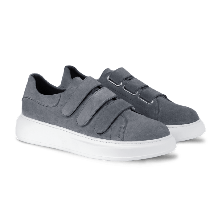 Alfred: Sneakers Homme - Gomme Gris - Bleather Maroc