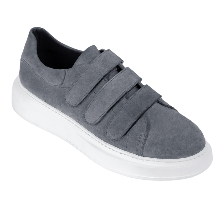 Alfred: Sneakers Homme - Gomme Gris - Bleather Maroc