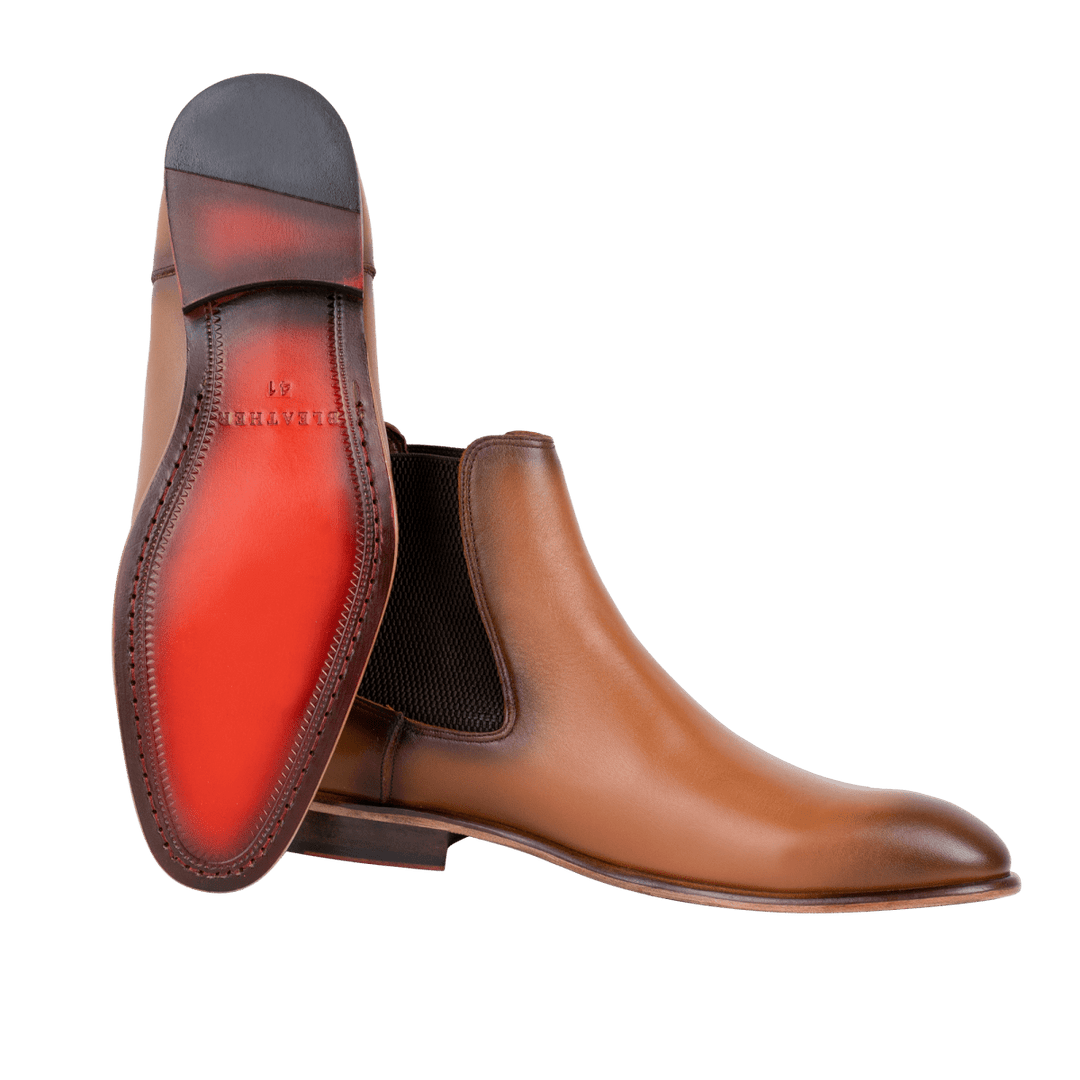 Alton: Chelsea Boots Homme - Cuir Marron - Bleather Maroc