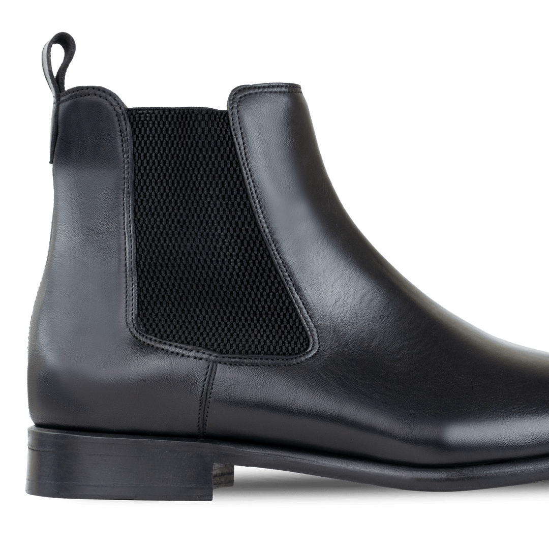 Alton: Chelsea Boots Homme - Cuir Noir - Bleather Maroc