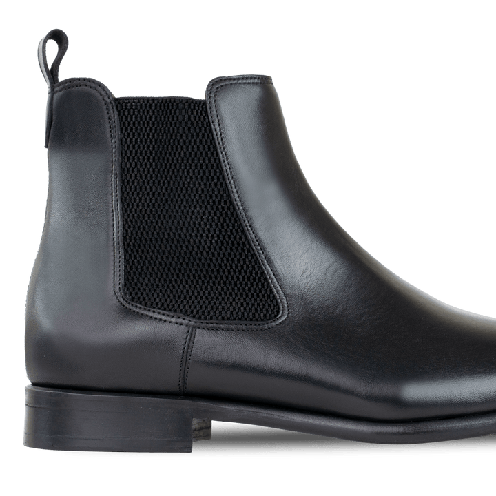 Alton: Chelsea Boots Homme - Cuir Noir - Bleather Maroc