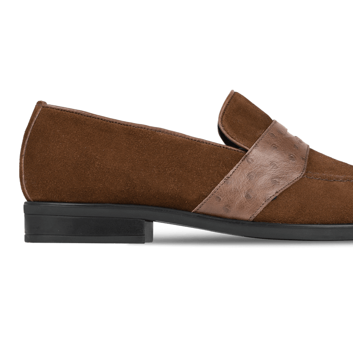 Anderton: Mocassin Homme - Cuir Marron - Bleather Maroc