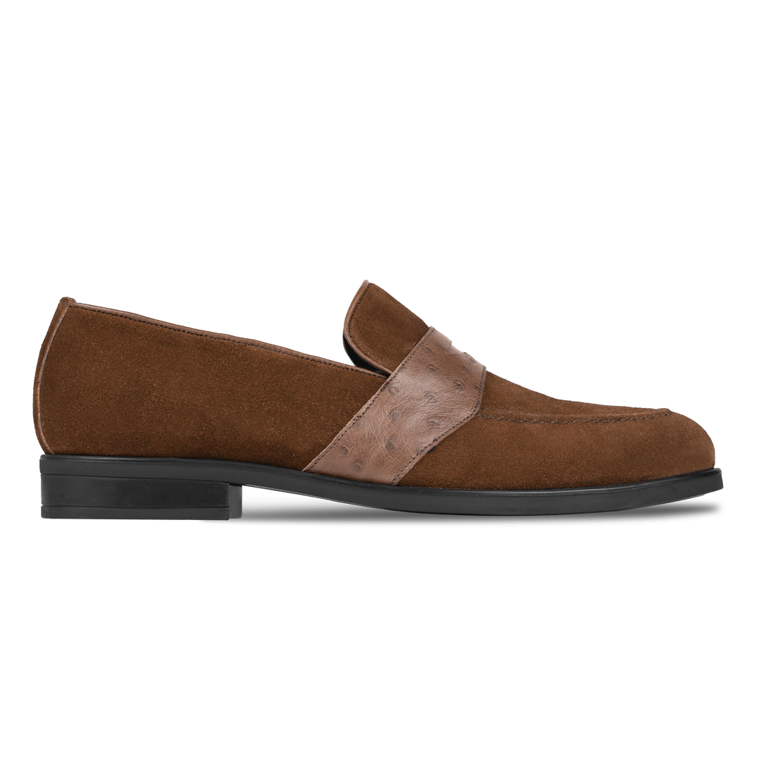 Anderton: Mocassin Homme - Cuir Marron - Bleather Maroc