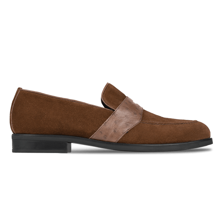 Anderton: Mocassin Homme - Cuir Marron - Bleather Maroc