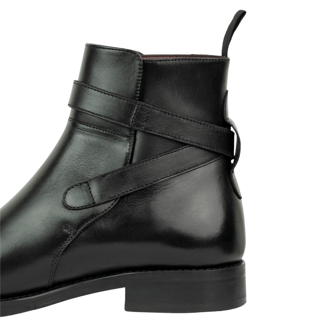 Ashem: Boots Homme - Cuir Noir - Bleather Maroc