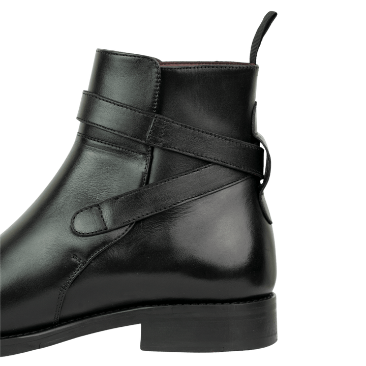 Ashem: Boots Homme - Cuir Noir - Bleather Maroc