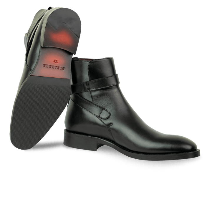 Ashem: Boots Homme - Cuir Noir - Bleather Maroc