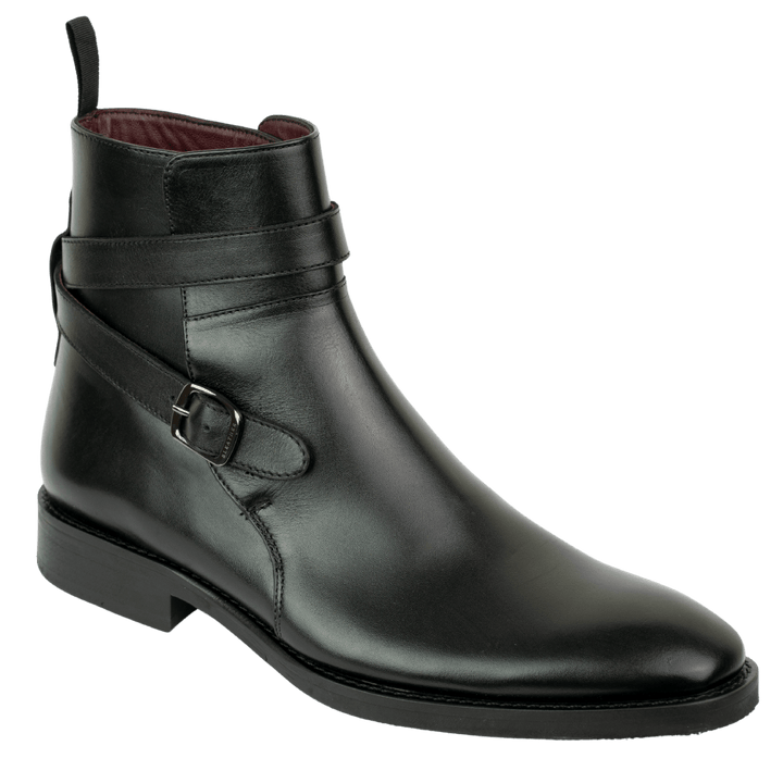 Ashem: Boots Homme - Cuir Noir - Bleather Maroc