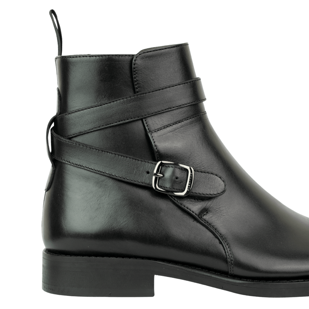 Ashem: Boots Homme - Cuir Noir - Bleather Maroc