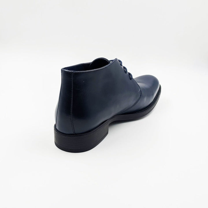 Ashton: Demi Bottes Homme - Daim Bleu - Bleather Maroc