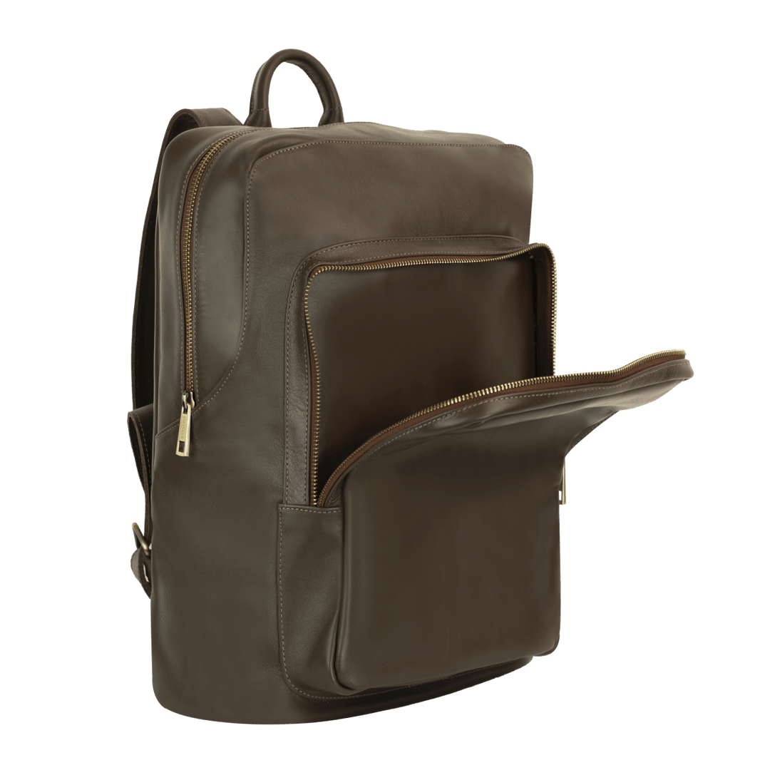 Atlas: Sac à dos - Cuir Marron - Bleather Maroc