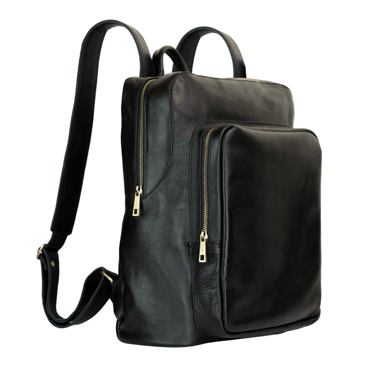 Atlas: Sac à dos - Cuir Noir - Bleather Maroc