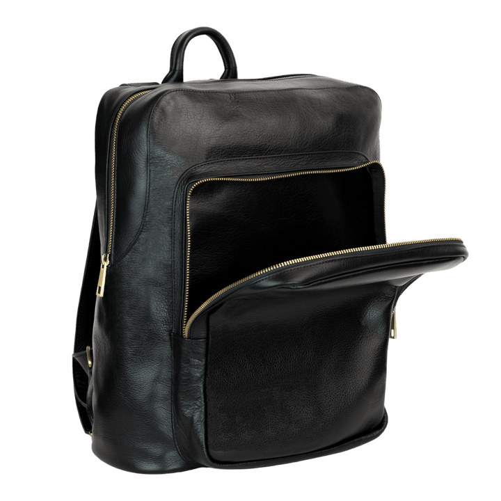 Atlas: Sac à dos - Cuir Noir - Bleather Maroc