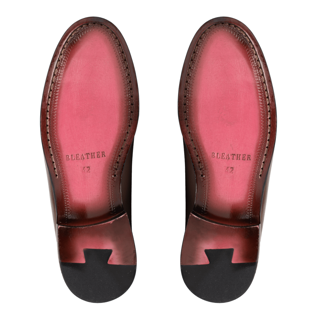 Beverley: Mocassin Homme - Cuir Marron - Bleather Maroc