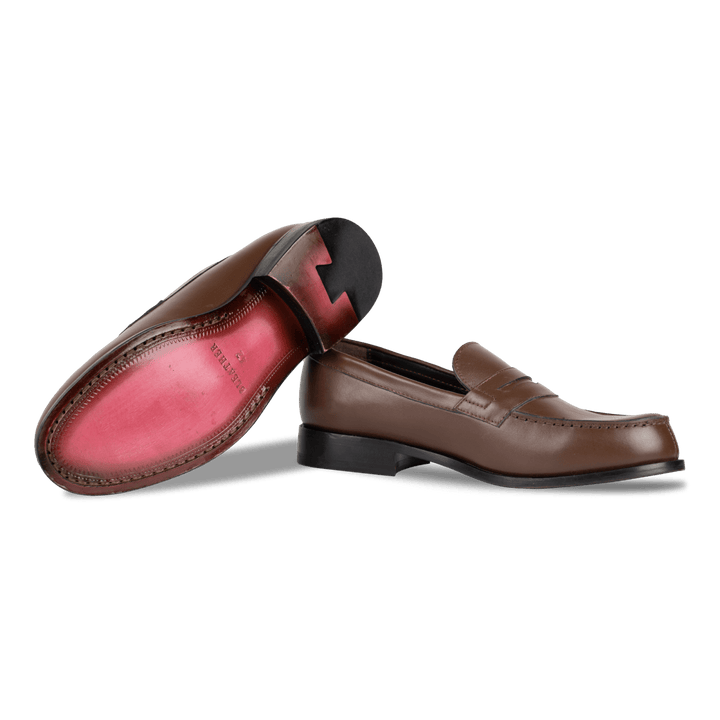 Beverley: Mocassin Homme - Cuir Marron - Bleather Maroc