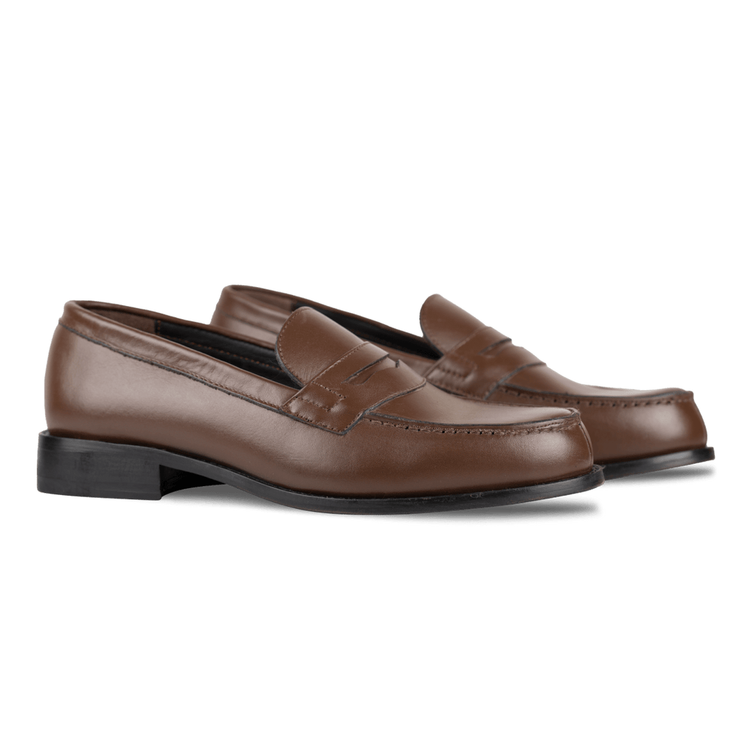 Beverley: Mocassin Homme - Cuir Marron - Bleather Maroc