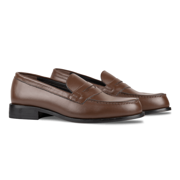 Beverley: Mocassin Homme - Cuir Marron - Bleather Maroc