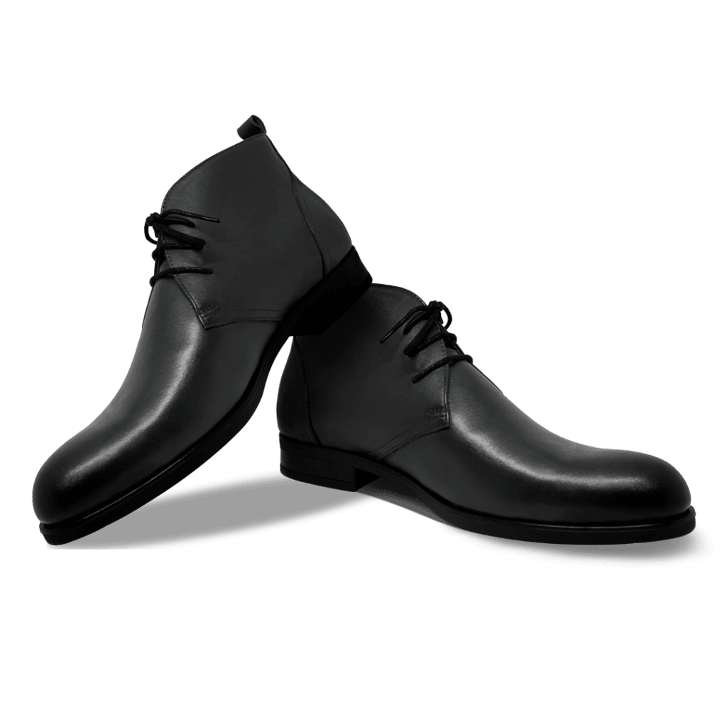 Birkenhead: Demi Bottes Homme - Caoutchouc Noir - Bleather Maroc