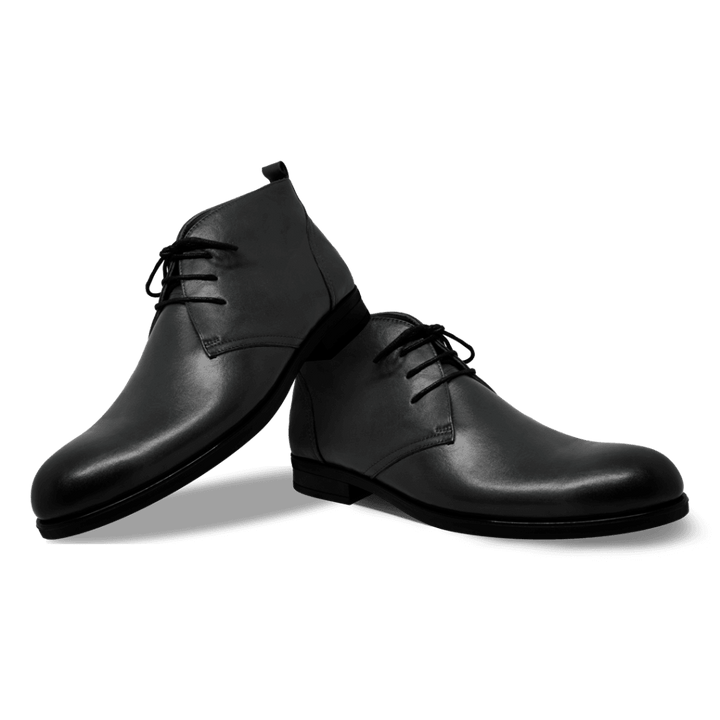 Birkenhead: Demi Bottes Homme - Caoutchouc Noir - Bleather Maroc