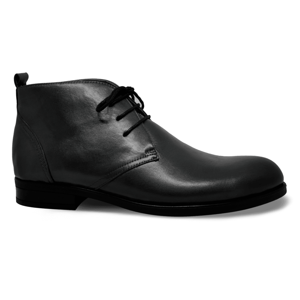 Birkenhead: Demi Bottes Homme - Caoutchouc Noir - Bleather Maroc