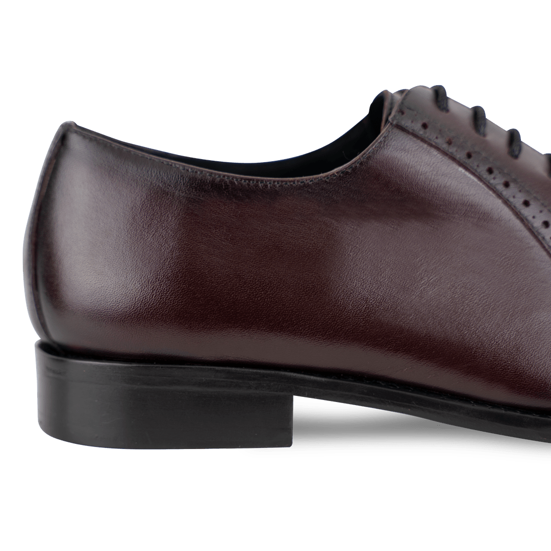 Branson: Richelieu Homme - Cuir Bordeaux - Bleather Maroc