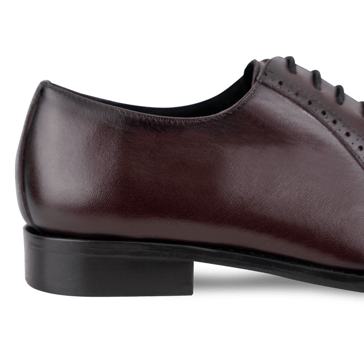 Branson: Richelieu Homme - Cuir Bordeaux - Bleather Maroc