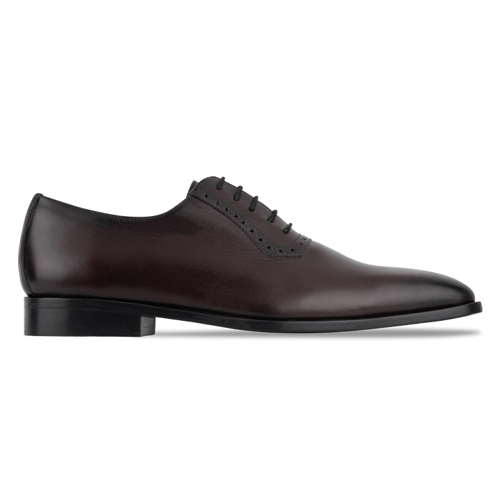 Branson: Richelieu Homme - Cuir Bordeaux - Bleather Maroc