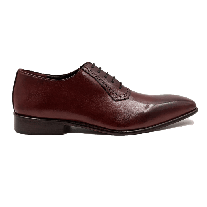 Branson: Richelieu Homme - Cuir Bourgogne - Bleather Maroc