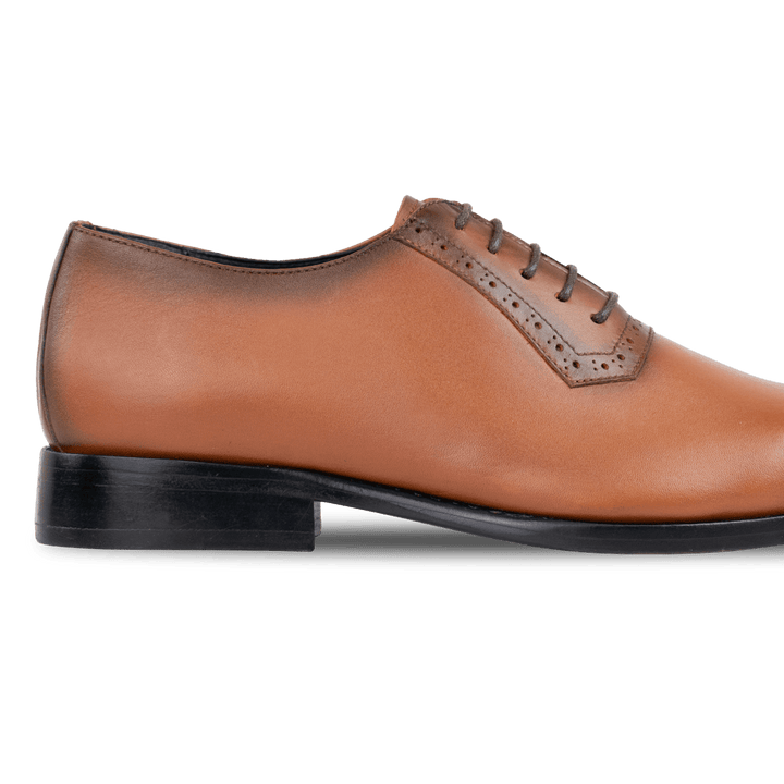 Branson: Richelieu Homme - Cuir Cognac - Bleather Maroc